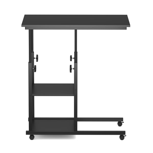 Laptoptisch auf Rollen ROWAN 80 x 40 cm schwarz