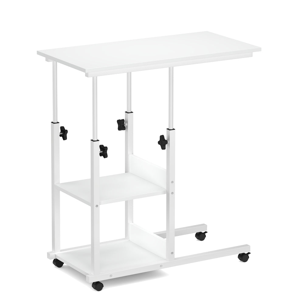 Laptoptisch auf Rollen ROWAN 80 x 40 cm weiss