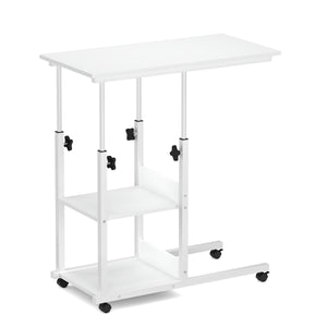 Laptoptisch auf Rollen ROWAN 80 x 40 cm weiss