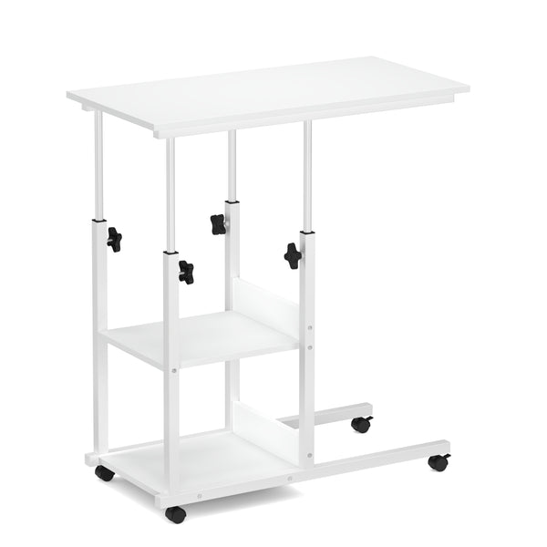 Laptoptisch auf Rollen ROWAN 80 x 40 cm weiss