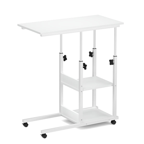 Laptoptisch auf Rollen ROWAN 80 x 40 cm weiss
