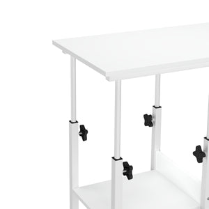 Laptoptisch auf Rollen ROWAN 80 x 40 cm weiss
