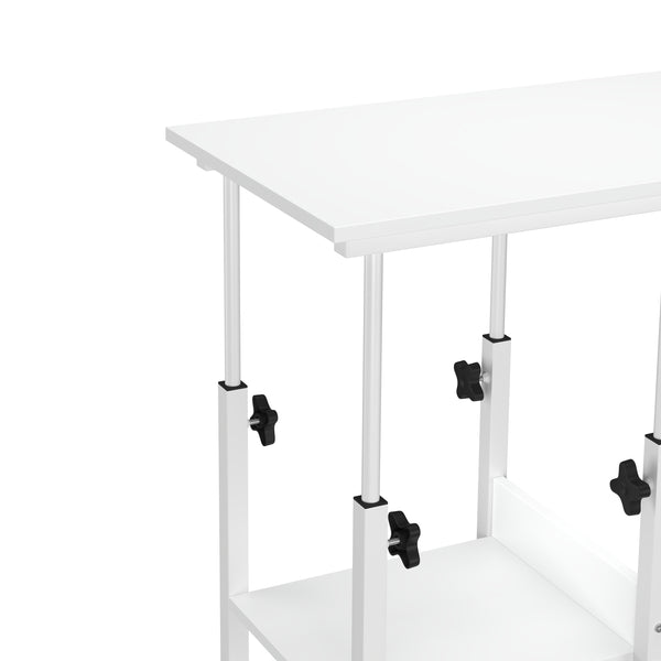 Laptoptisch auf Rollen ROWAN 80 x 40 cm weiss