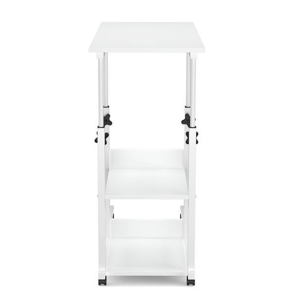 Laptoptisch auf Rollen ROWAN 80 x 40 cm weiss
