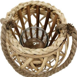 Laterne Bambus 26 x 40 cm natur