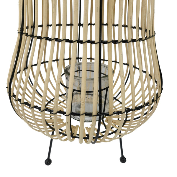 Laterne Bambus 31 x 44 cm natur