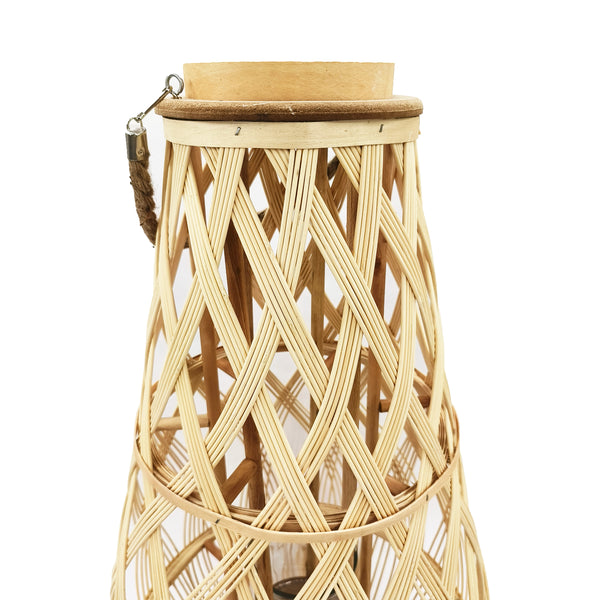Laterne Bambus 39 x 77 cm natur