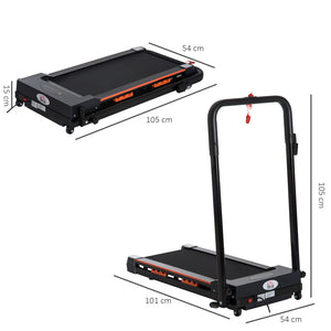 Laufband Klappbar LED-Anzeige und Fernbedienung 1-6Km/h
