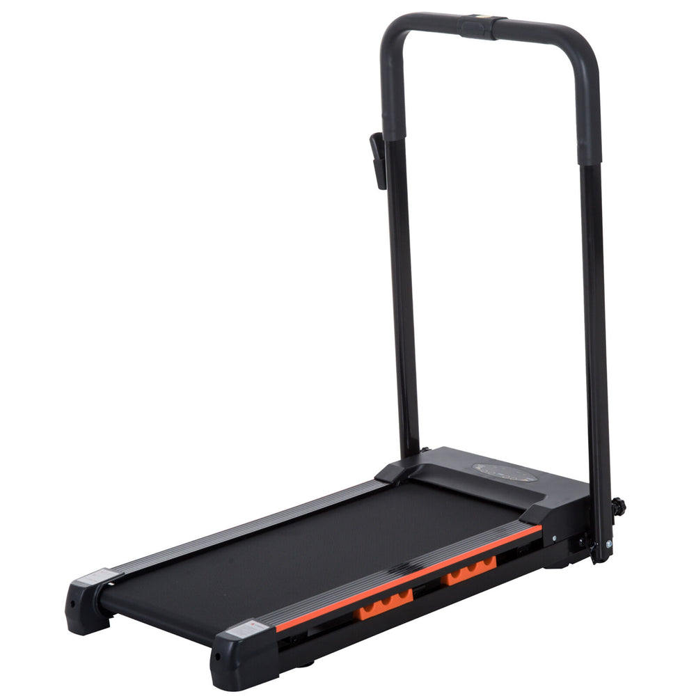 Foldable treadmill with LED display and remote control, 1-6 km/h