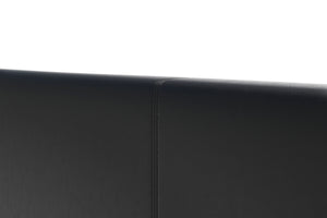 Lederbett DOZE 140 x 200 cm schwarz