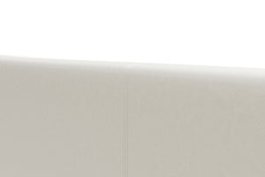 Lederbett DOZE 180 x 200 cm weiss