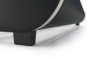 Lederbett LED SIESTA 180 x 200 cm schwarz
