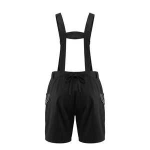 Lederhose Textil kurz schwarz Grösse 58