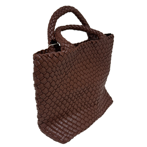 Ledertasche geflochten ELLIS braun