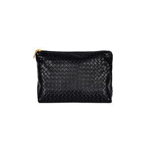 Ledertasche geflochten ELSIE schwarz