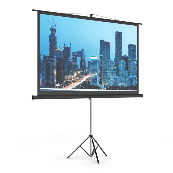 Leinwand Beamer mit Stativ 226 x 130 cm
