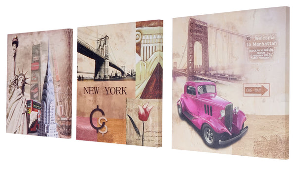 Leinwandbild Wandbild 3-teilig 150x50cm ~ New York