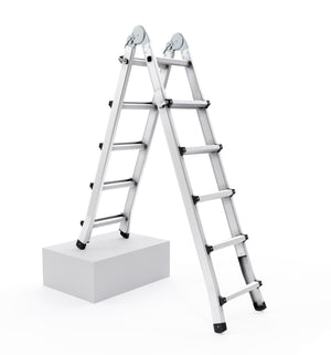 Scala multifunzionale in alluminio, 510 cm