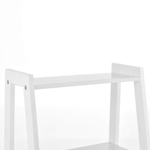 Mensola a scala Himare 90x43x32 cm con 4 scomparti, bianca 