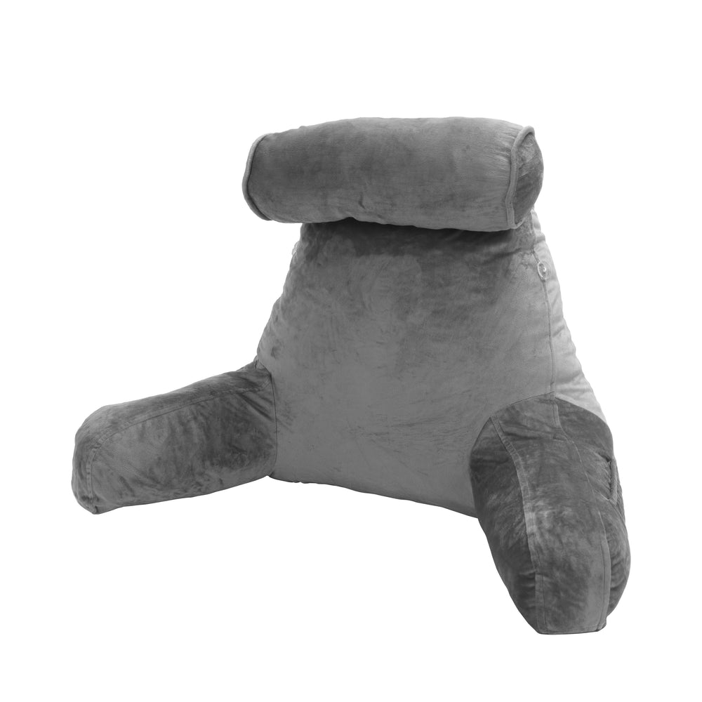 Cuscino da lettura con schienale grigio
