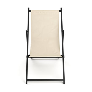 Liegestuhl AAREN 2er Set beige/schwarz