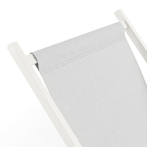 Liegestuhl AAREN 2er Set hellgrau/weiss