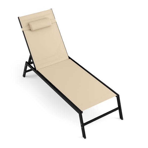 Liegestuhl ADDISON beige