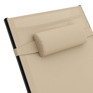 Liegestuhl ADDISON beige