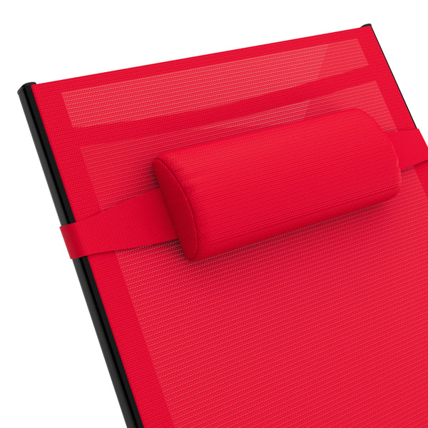 Liegestuhl ADDISON rot
