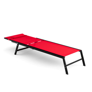 Liegestuhl ADDISON rot