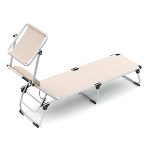 Liegestuhl ATHENA beige