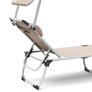 Liegestuhl ATHENA beige
