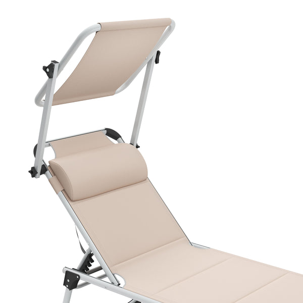 Liegestuhl ATHENA beige