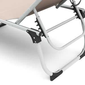 Liegestuhl ATHENA beige