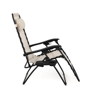 Liegestuhl Campingstuhl DELILAH beige