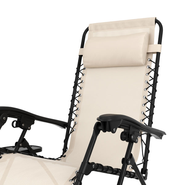 Liegestuhl Campingstuhl DELILAH beige