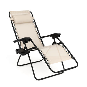 Liegestuhl Campingstuhl DELILAH beige