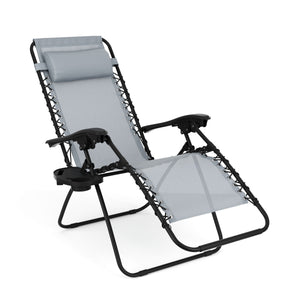 Liegestuhl Campingstuhl DELILAH grau