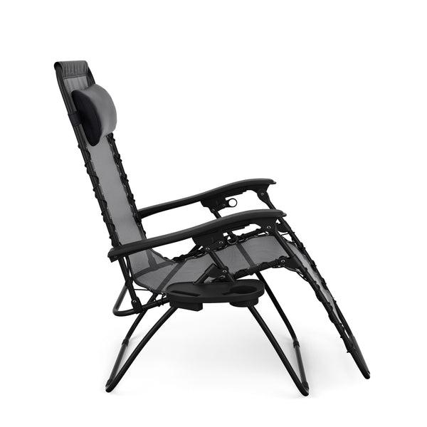 Chaise longue de camping DELILAH noire