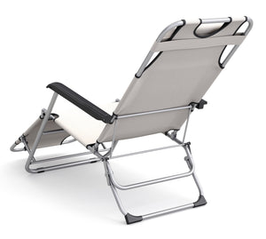 Liegestuhl Campingstuhl (beige)