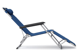Deck chair camping chair (blue)