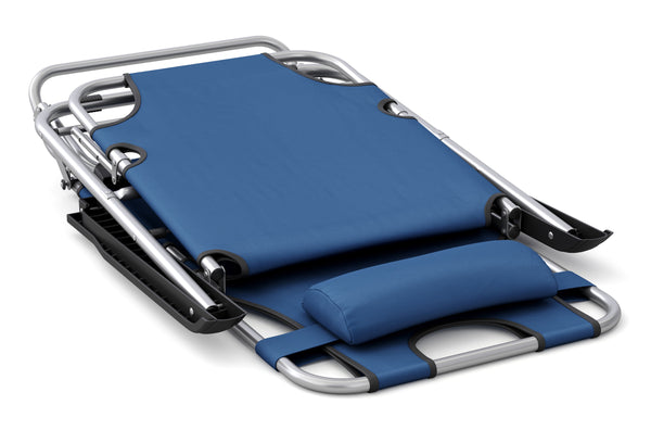 Deck chair camping chair (blue)