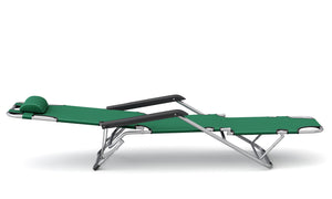 Liegestuhl Campingstuhl grün 2er Set