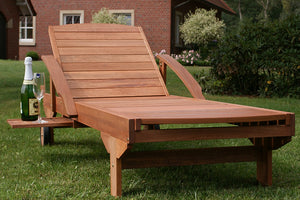 Sun lounger, garden lounger ~ mobile