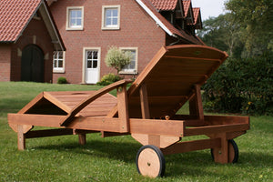 Sun lounger, garden lounger ~ mobile