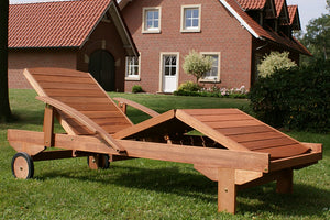 Sun lounger, garden lounger ~ mobile