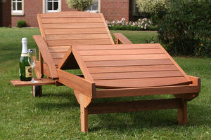 Sun lounger, garden lounger ~ mobile