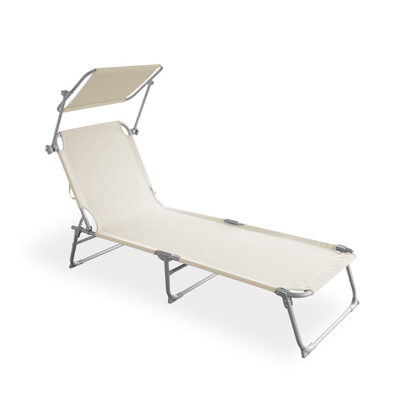 Liegestuhl Sonnenliege (beige)