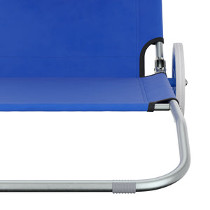 Liegestuhl SALINE mit Rollen blau