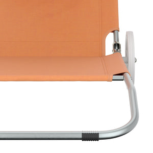 Liegestuhl SALINE mit Rollen orange